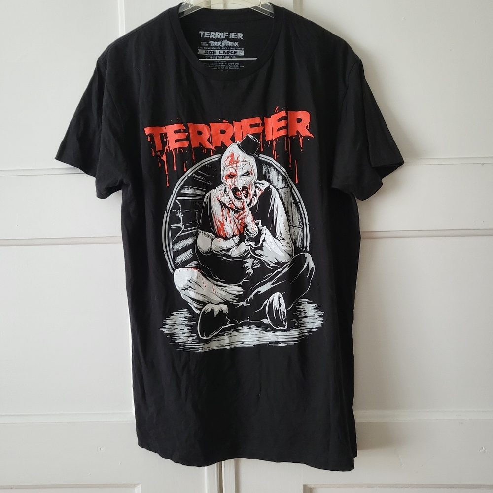 Hot Topic Terrifier Art The Clown Graphic Shirt Horror 100% Cotton Large